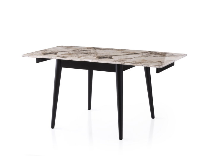 Hanah Home Mesa de Comedor Extensible Mármol Blanco Hanah Home Mesa de Comedor Extensible Mármol Blanco